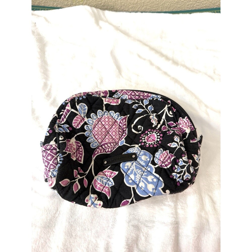 Vera Bradley Small Quilted Cosmetic Makeup Zip Bag Alpine Floral